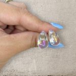 Σταγόνες Transparent Σκουλαρίκια 1,8εκ