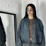 Sandra Demin Bomber Jacket