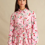 Blushed Cherries Velvet Set