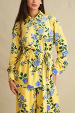 Pixel Rose Yellow Velvet Set - Image 2