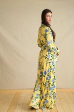 Pixel Rose Yellow Velvet Set - Image 3